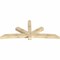 Ekena Millwork Alberta Rough Sawn Timber Gable Bracket, Douglas Fir, 108"W x 45"H x 6"D x 6"F, 10/12 Pitch GBW108X45X0606ALB00RDF - alternate 5